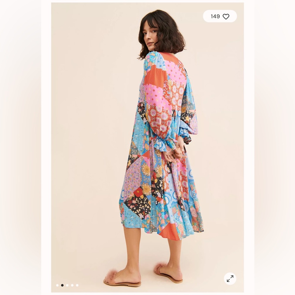 Free People X Spell & The Gypsy Cha Cha Boho Midi Dress - Picture 4 of 4